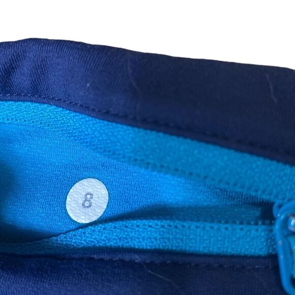 Lululemon blue on blue crop mesh leggings 8 - Picture 7 of 7